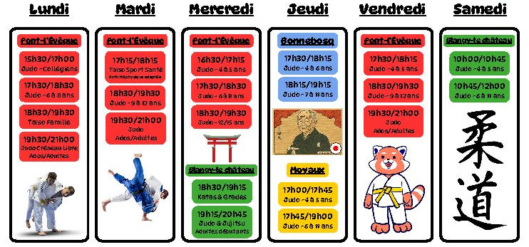Nos horaires dentrainement  2